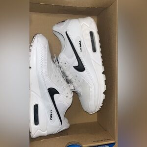 Nike Air Max White and Black Sneakers
